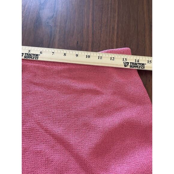 J.S.S womens knitwear skirt P pink pleated short stretch classic U.S.A wool - Picture 6 of 7